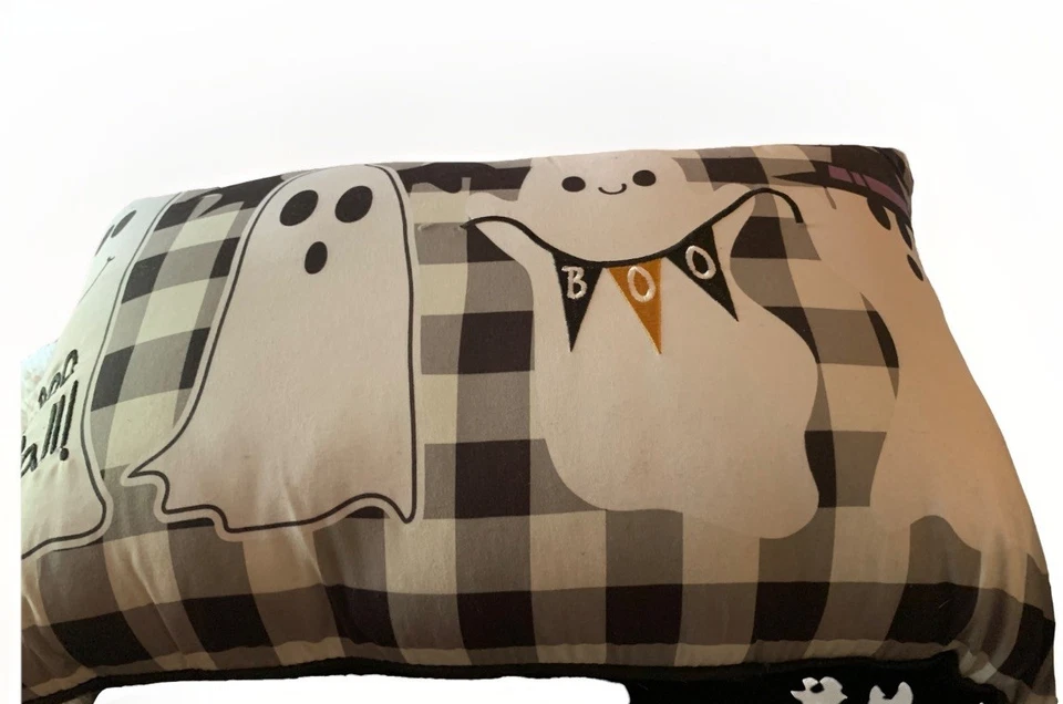Buffalo Plaid Ghost Pillow - Image 4 of 4