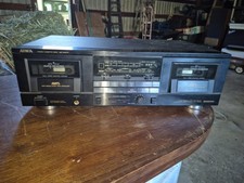 Aiwa AD-WX777U Dual Deck Cassette Recorder parts or repair-POWERS ON