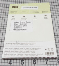 Stampin Up Season of Style Designer Series Paper Stack 4.5"x6.5" 23 Sheets