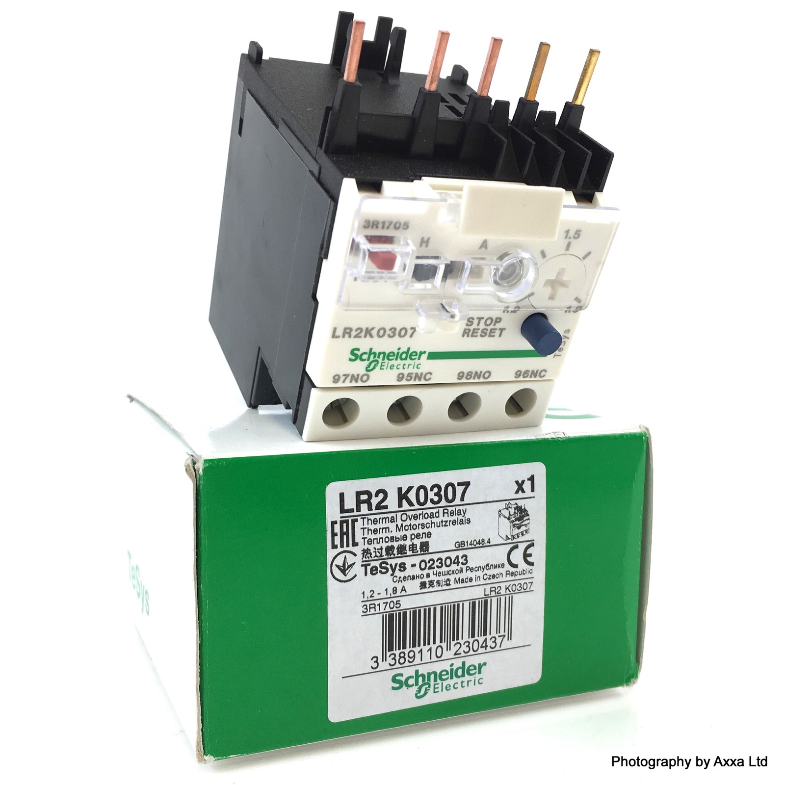 Overload Relay LR2K0307 Schneider 1.2-1.8A 023043