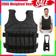20KG Adjustable Weighted Vest Fitness Training Workout Sports Jacket Gift