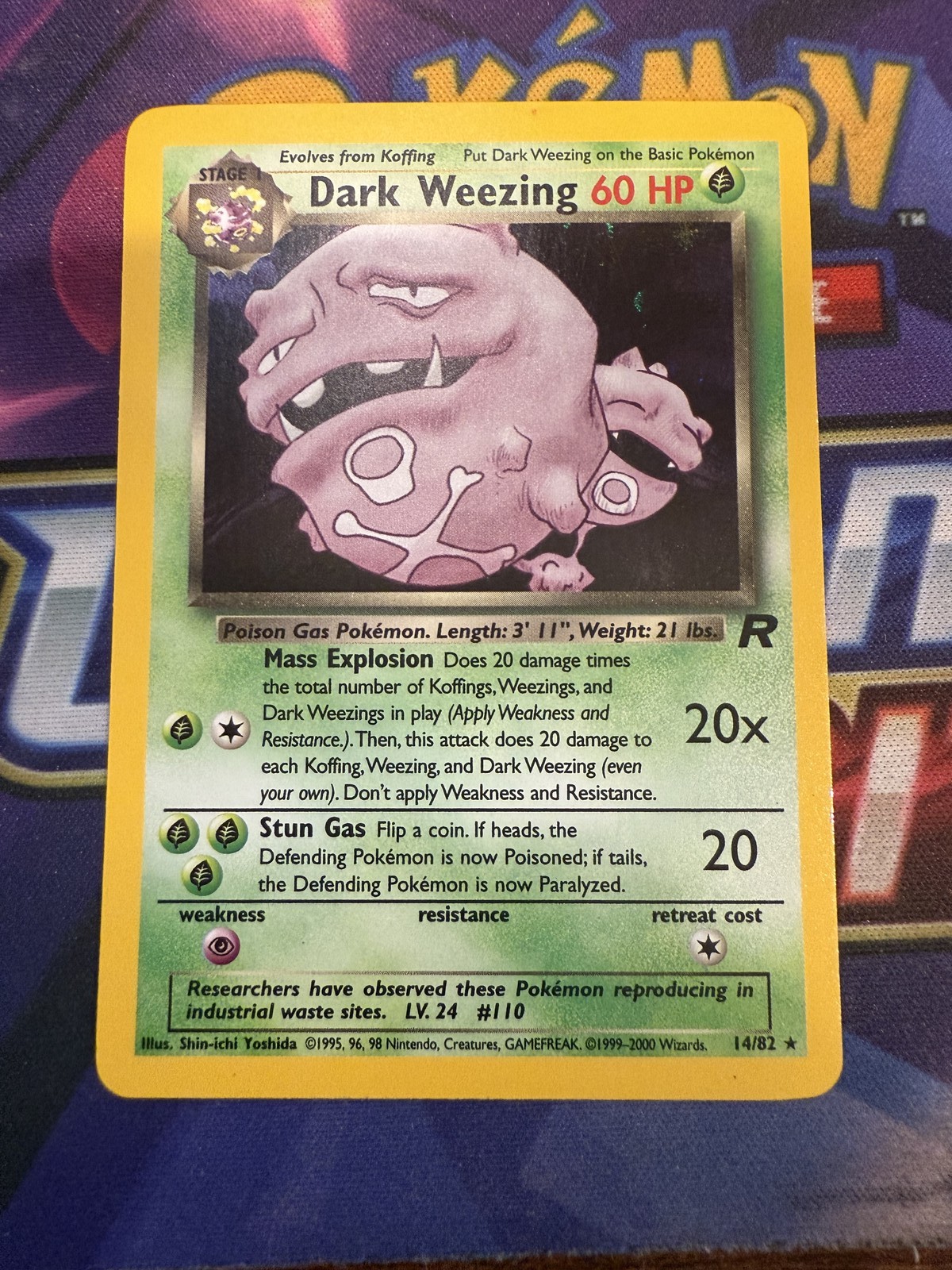 Dark Weezing (14) Holo Rare Team Rocket 14/82 NM