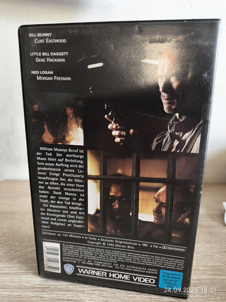 [VHS] ►ERBARMUNGSLOS (1992)◀︎ Clint Eastwood | Grossbox | Getestet 100% Ok - Bild 2 von 4