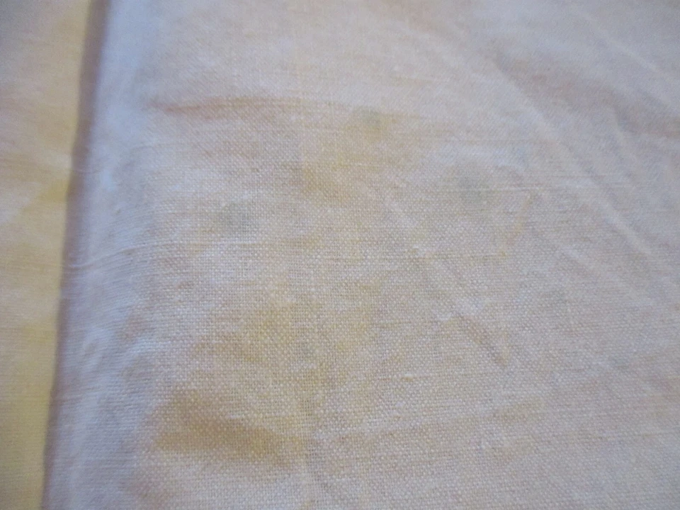 Service de table N°100 coton jaune nappe à thé 106 x 110 cm +6 serviettes Taches - Photo 3/4