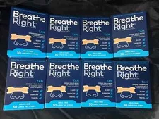 240 BREATHE RIGHT NASAL STRIPS ORIGINAL LARGE TAN  ( 8 x 30 CT Boxes ) EXP 2028