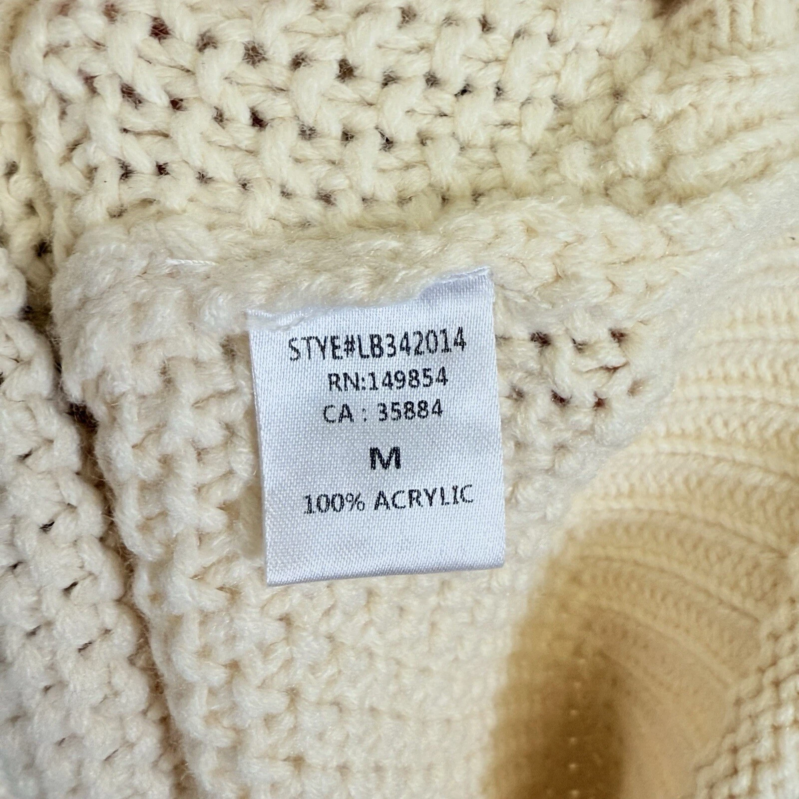 OFF WHITE Sage The Label Cadence Off White maglione maglia cappuccio abito donna medio nuovo con etichette