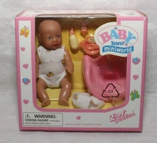 Zapf Creation miniworld Baby Girl Potty Chair Diaper Bottle NEW