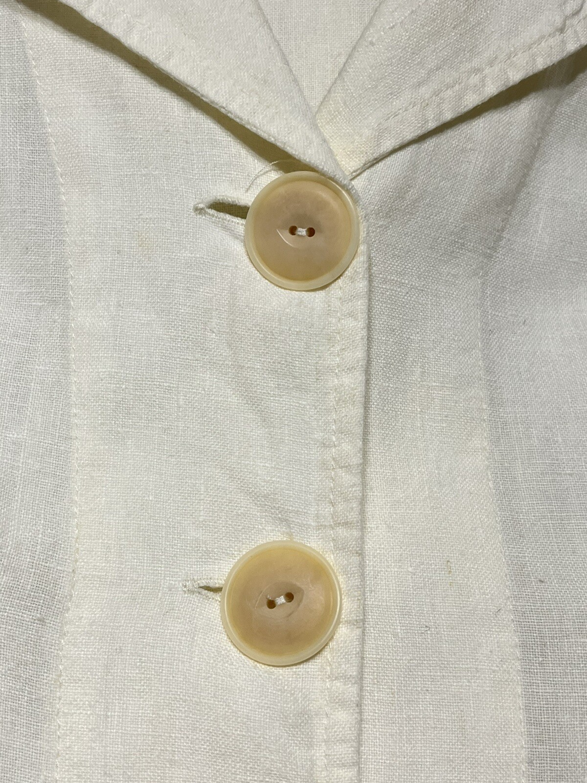 FLAX Linen Collared Jacket Shirt Size Medium - image 4