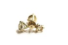 GIA Certified 14k yellow gold 1.22ct round diamond martini earrings screwbacks — photo 6