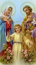 Prayer to the Holy Family A - Laminated Holy 25 CARDS