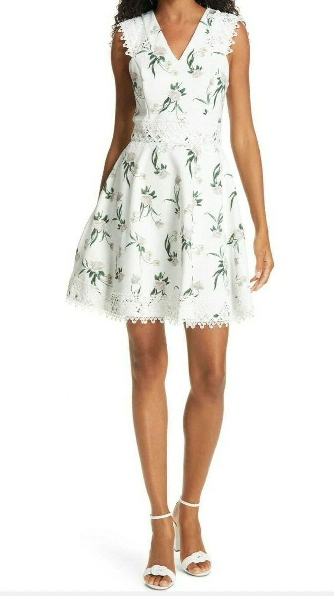Ted baker top white skater dress
