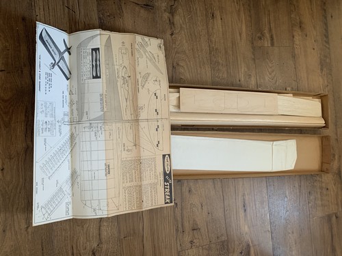 Vintage Top Flight Flite Streak C/l Combat/Stunt Model Airplane Kit New - Picture 3 of 4