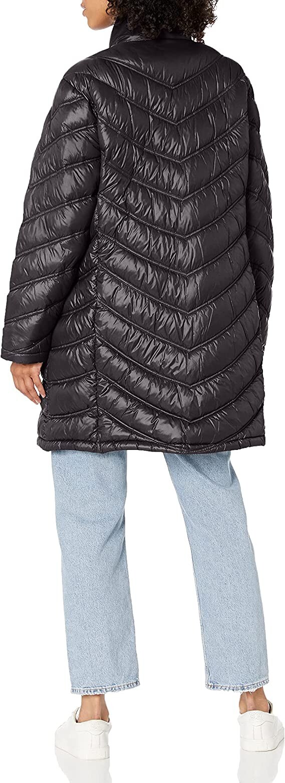 NWT Calvin Klein Women's Chevron Quilted Packable Down Jacket Size M 199 6D492 eBay