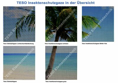 TESO Insektenschutz Gaze - Fliegengitter - Schutz gegen Mücken