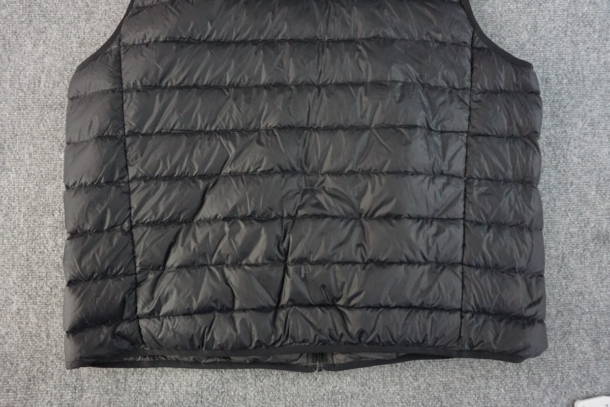 Eddie Bauer Vest Mens 2XL Black Down Fill EB650 Full Zip Eddie Bauer Vest Mens 2XL Black Down Fill EB650 Full Zip