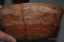 SALE!! PRE COLUMBIAN MAYAN BOWL, glyphs 8" PROV