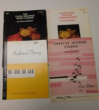 4 Vintage Piano Course and Theory Books. 1965-1977. Level 1, Bastien; Eric Ste