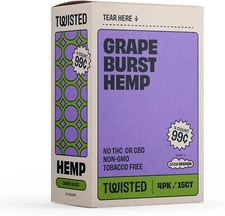 😎TWISTED WRAPS 4 LEAF PACK🔥15 COUNT BOX💚60 ROLLING PAPERS💜GRAPE BURST