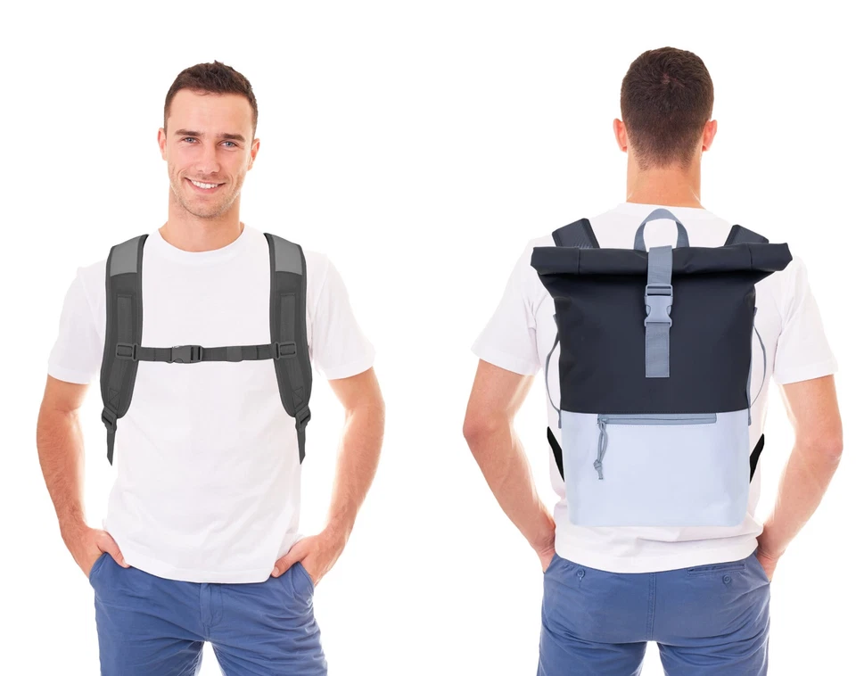 Rucksack Reflektierend Freizeitrucksack Fahrradrucksack Time Bag Elephant 12832 - Bild 3 von 4