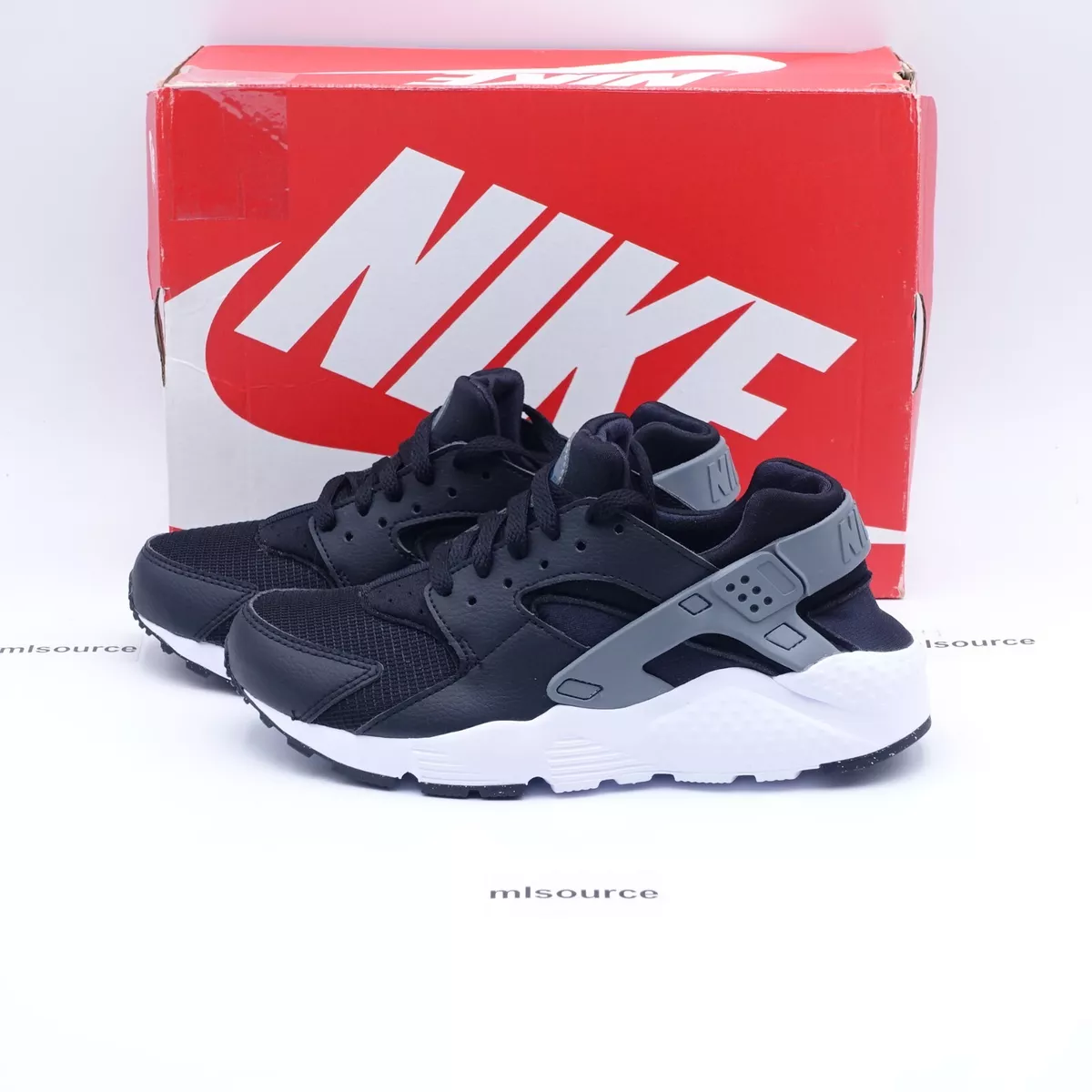 Black and white huaraches youth hotsell