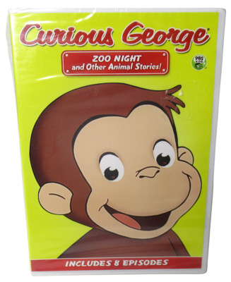 Curious George: Zoo Night & Other Animal Stories (DVD) Full Frame - Sealed