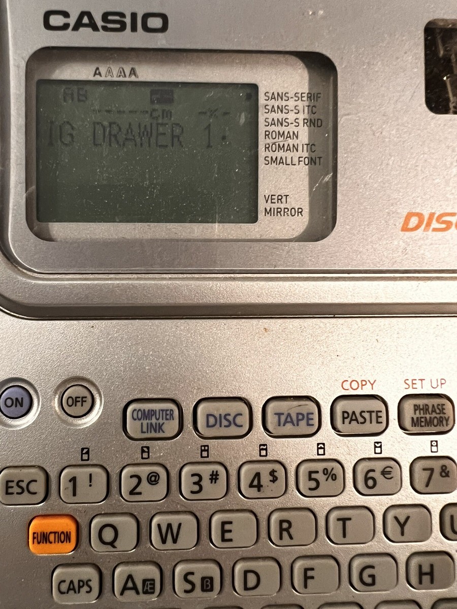 Casio CW-L300 CD/DVD Disc Title Printer & Label Maker | eBay