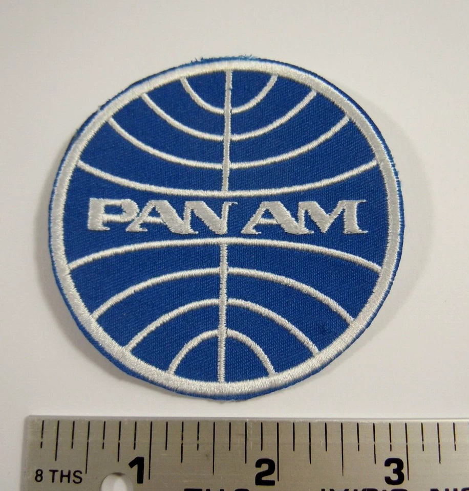 PAN-Am Airlines Iron-On Embroidered Patch 3" - image 2 of 2