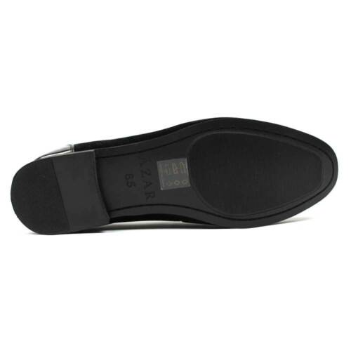 Neu Herren Schwarz Smoking Schuhe Slipper Lack/Wildleder Elegant Schuhe Bradley AZAR - Bild 12 von 36