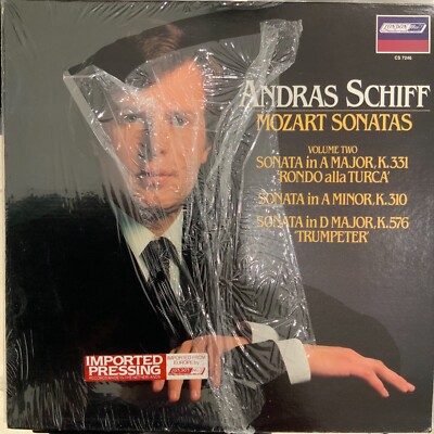 MOZART-SONATAS-ANDRAS SCHIFF-ORIGINAL 1982 LONDON RECORDS CS-7246 VINYL-IMPORT
