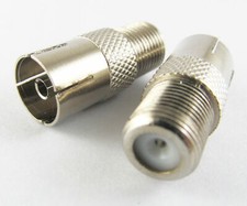 8pcs F Female to TV PAL Jack Coaxial Connector adapter