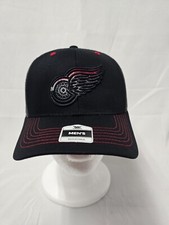 NHL Detroit Red Wings Men's Mass Black Fade Hat