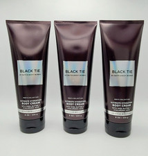 Bath  Body Works Black tie Men's Ultimate Hydration Body Cream 8 oz Set of 3