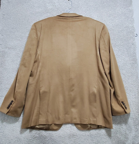 Canali Blazer Jacket Men's 40 Tan Cashmere Single Breasted Academia Business - Picture 9 of 22