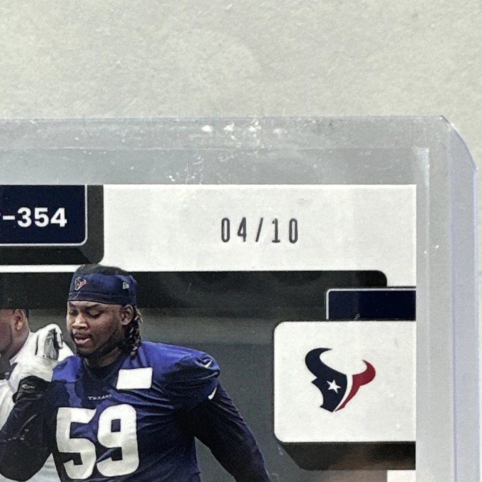 2022 Donruss Optic Kenyon Green Rated Rookie Preview Gold Ice 3/10 - Texans - Image 3 of 3