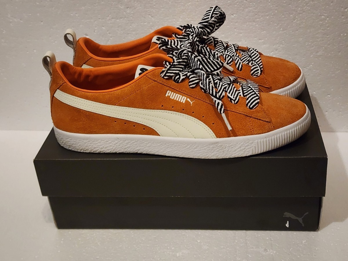 PUMA X Ami Suede Vintage “jaffa Orange” Sneakers Sz 9.5 Size 7 - AMI x Puma Suede Vintage Jaffa Orange for sale  main image 2