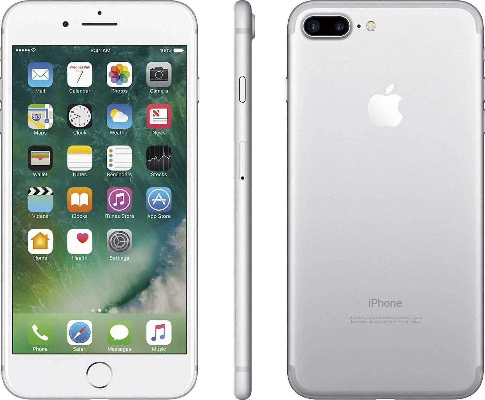 ✅ Apple iPhone 7 Plus - 128GB - Silver (Unlocked) A1661 (CDMA + GSM)