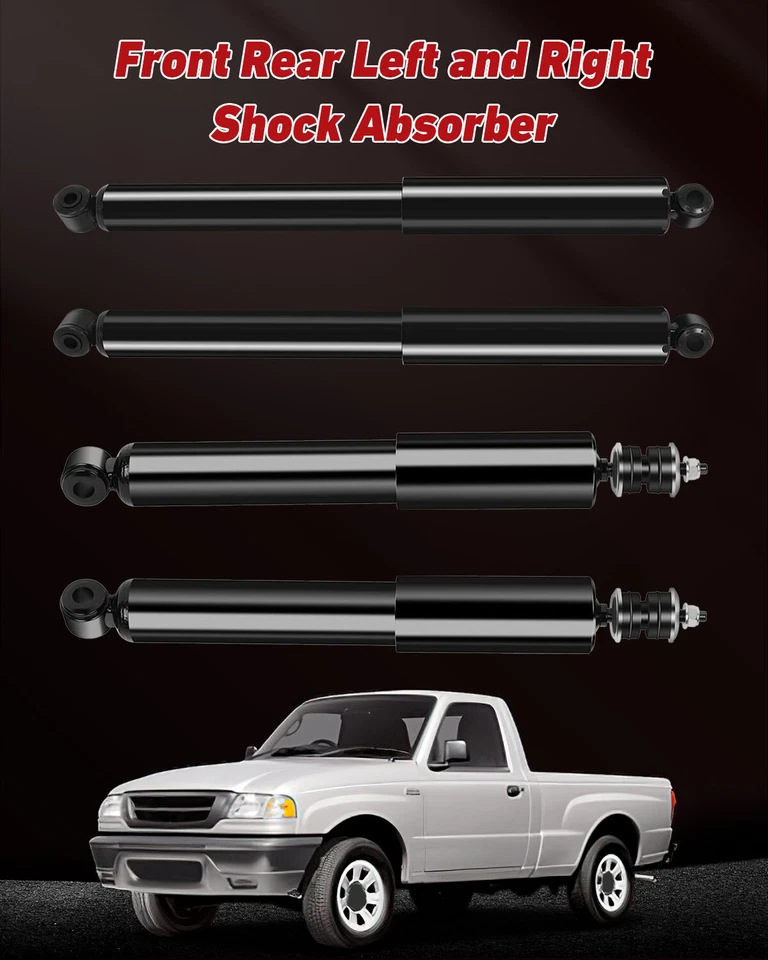 Set of 4 Front Rear Shocks Struts For Ford Ranger Mazda B2300 B3000 B4000 94-97 - Image 2 of 4