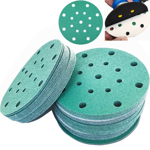 Sanding Discs Hook and Loop Pad 5" 6" 7" 9" Sander Orbital Sandpaper 60-320 Grit - Picture 36 of 39