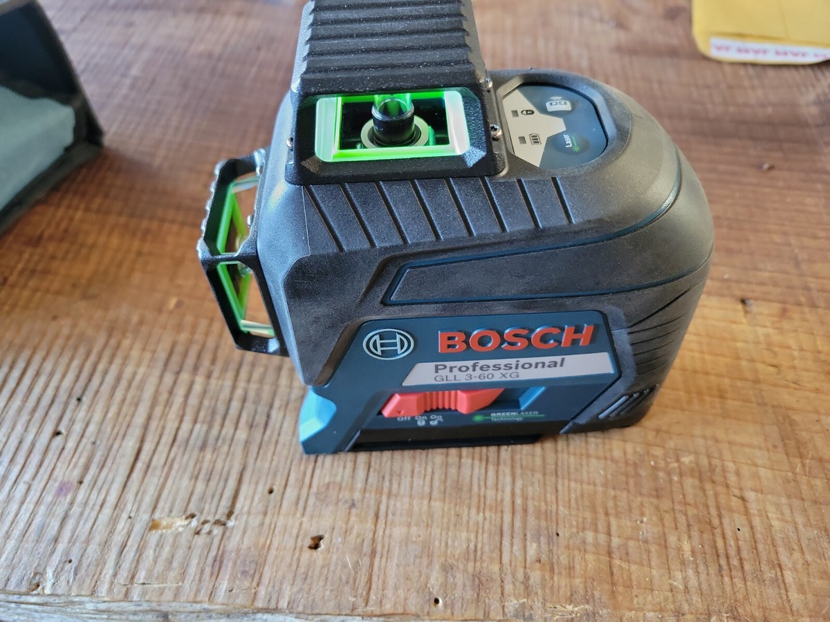 Niveau Laser Bosch GLL3-60XG - 12 Lignes Vertes, Nivellement Automatique