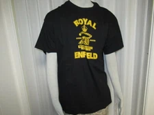 Black Shirt T Shirt Royal Enfield mens XL T-shirt classic british motorcycle