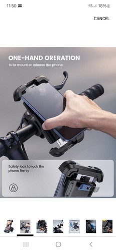 Lamicall BP 03 Bike Phone Mount - Picture 4 of 17
