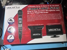 VocoPro CARRY-OKE STAR Karaoke Microphone SD Card Music Player  Recorder