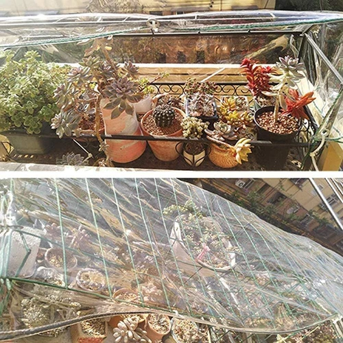 All Sizes Of Heavy Duty Clear Tarpaulin Waterproof Cover Ground Camping Sheet UK - Picture 5 of 15