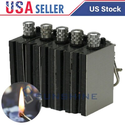5 Keychain Lighter Permanent Match Infinity Emergency Survival Lighter Strike