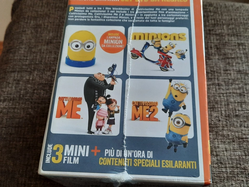MINIONS / DESPICABLE ME 1 + 2 Limited 3-Disc DVD Box + Lampe Lamp Lampada - Bild 3 von 4