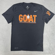 The Nike Tee Goat Princeton Lacrosse Chris Sailer T Shirt Men's M Black 2-Sided