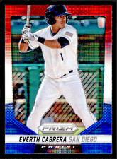2014 Panini Prizm Everth Cabrera Red White and Blue Pulsar Prizm #41