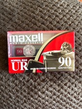 Maxell Normal Bias UR Audio Cassette 90 Minutes NEW and SEALED y2k radio