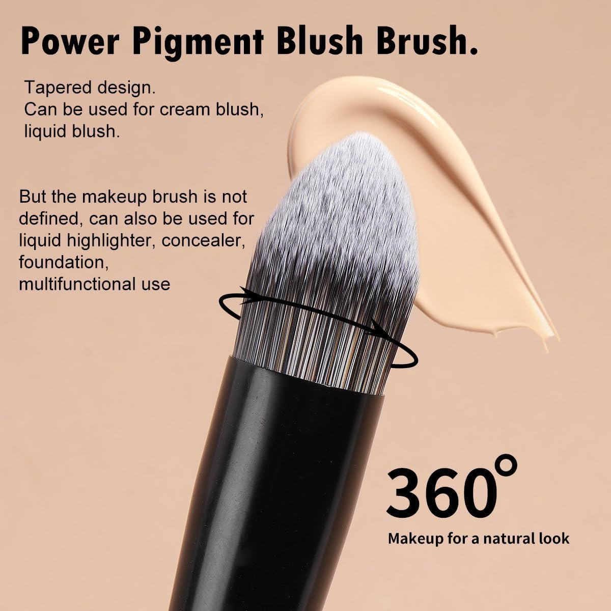 MAANGE 4 PCS Foundation Contour Conceal Brush Set, Makeup Brushes, Eyeshadow Con