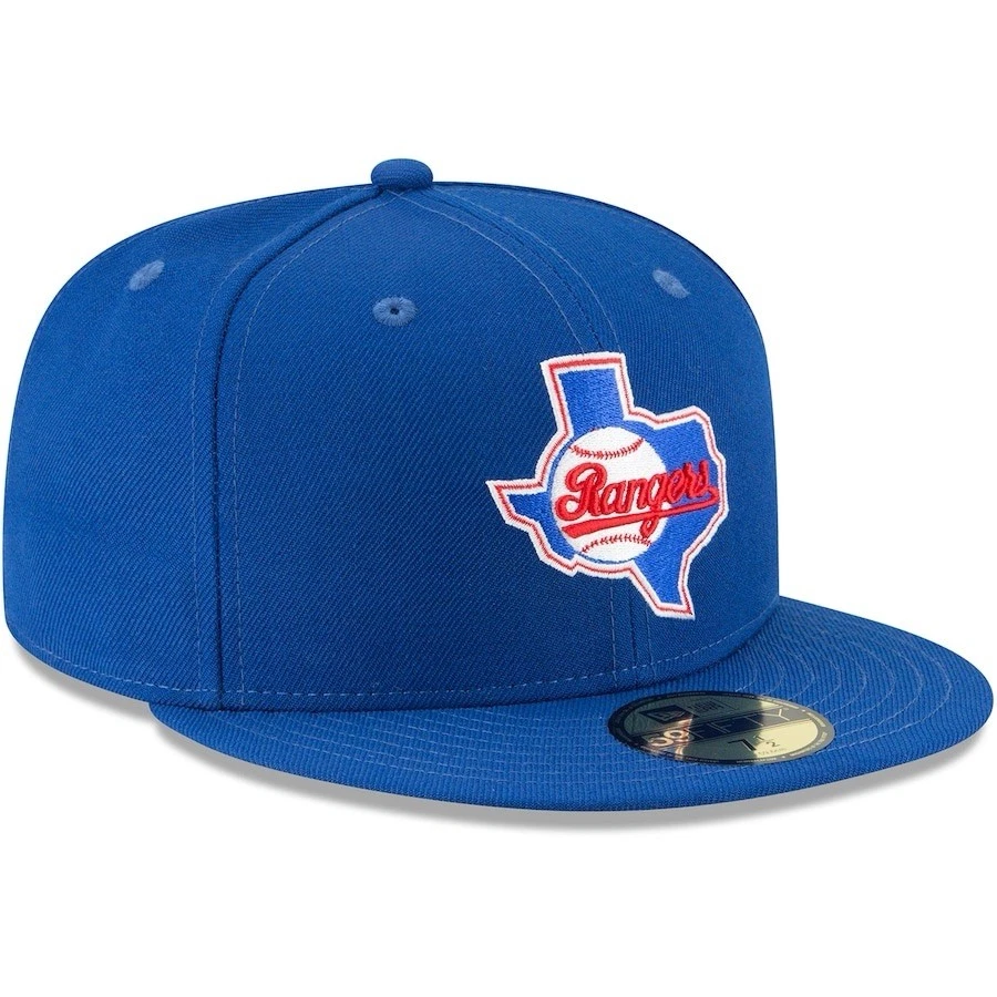 New Era 59FIFTY Texas Rangers Cooperstown Collection Fitted Hat Mens Size 7 1/2 - Image 3 of 4